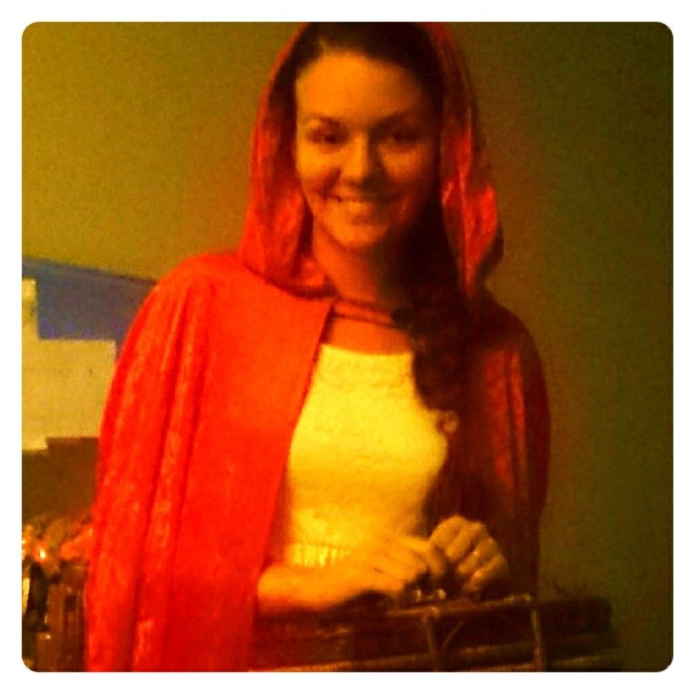Little red riding hood full length hooded Cloak.
